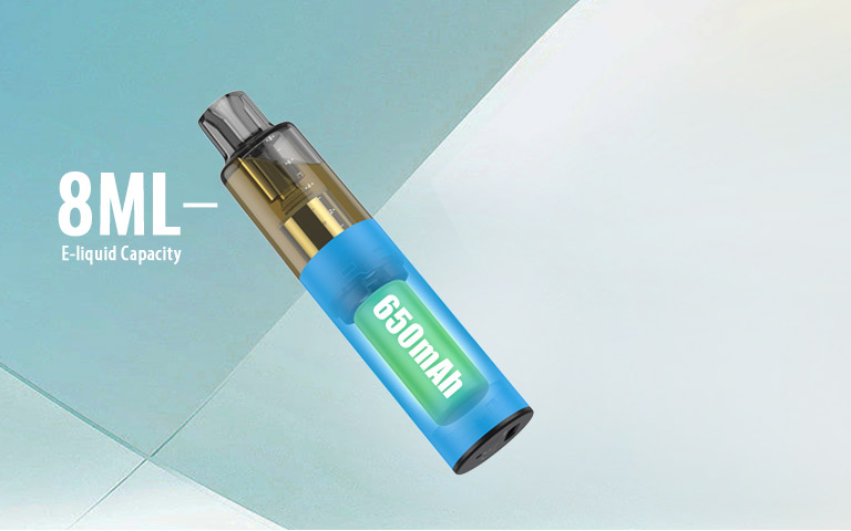 Indulge in up to 4000 puffs with the rechargeable 650mAh battery and a 6ml e-liquid capacity.