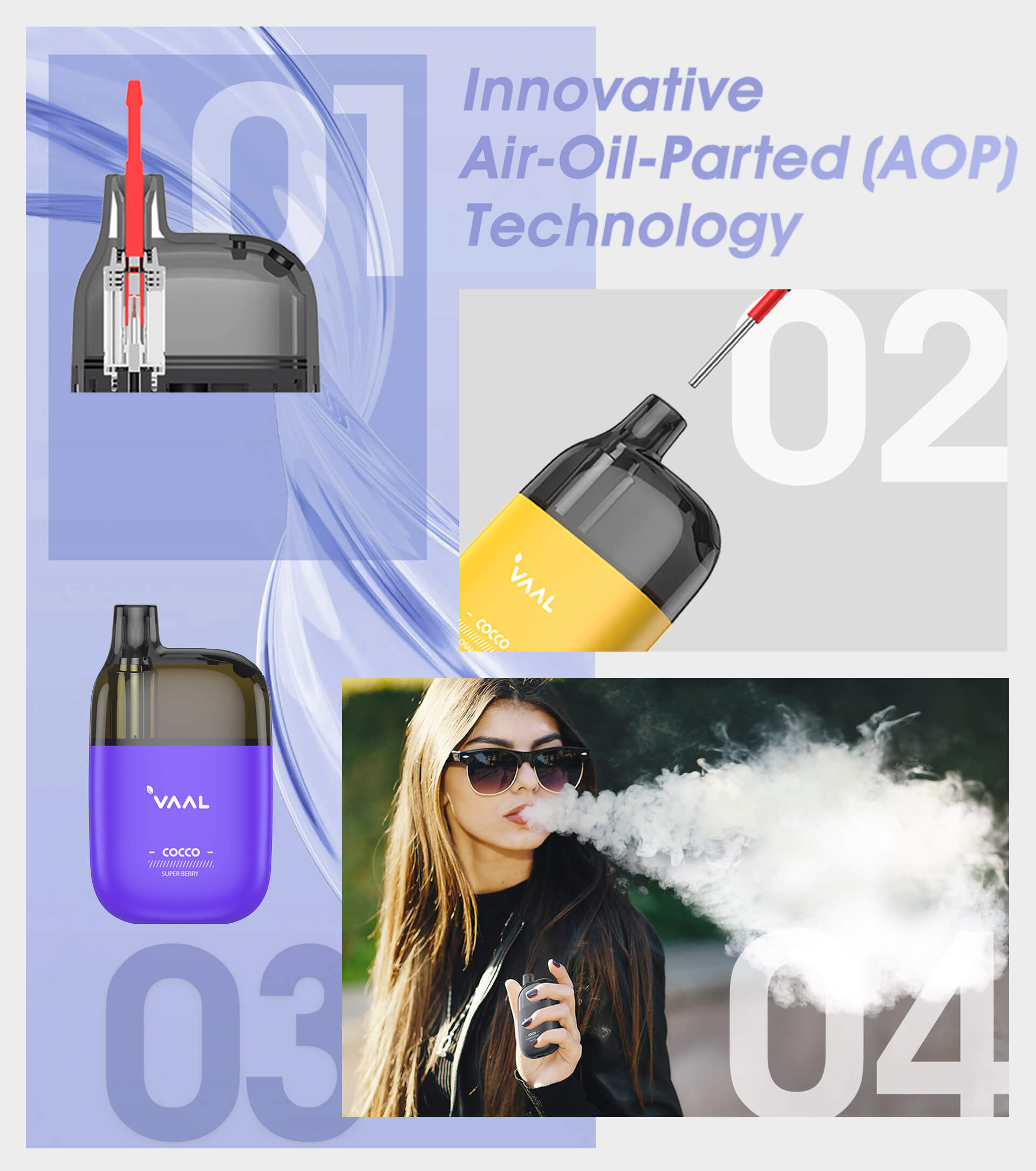 Innovative Air-Oil-Parted(AOP) Technology.