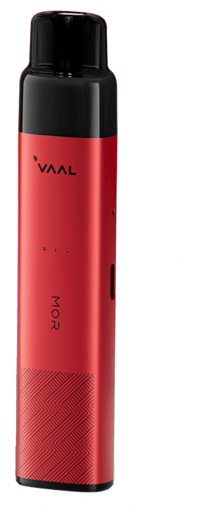 Specification of VAAL MOR vape kit: Up to 800 puffs, 900mAh battery, 2ml E-liquid Capacity, 1.2ohm mesh coil.