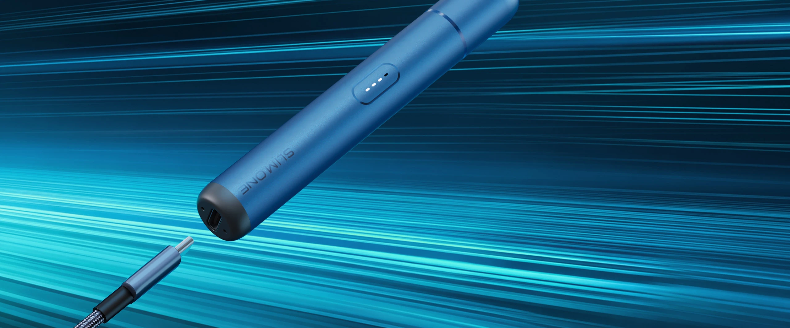 VAAL Slim‑One 500mAh battery & USB‑C charging view